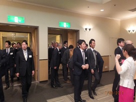 新年賀詞交歓会 入場風景